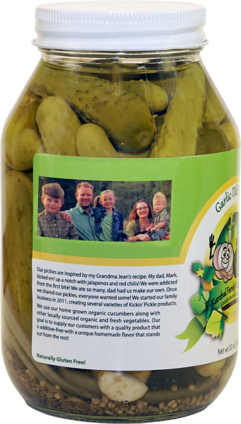 Garlic Dill Pickles Kurzhal Family Kickin Pickles