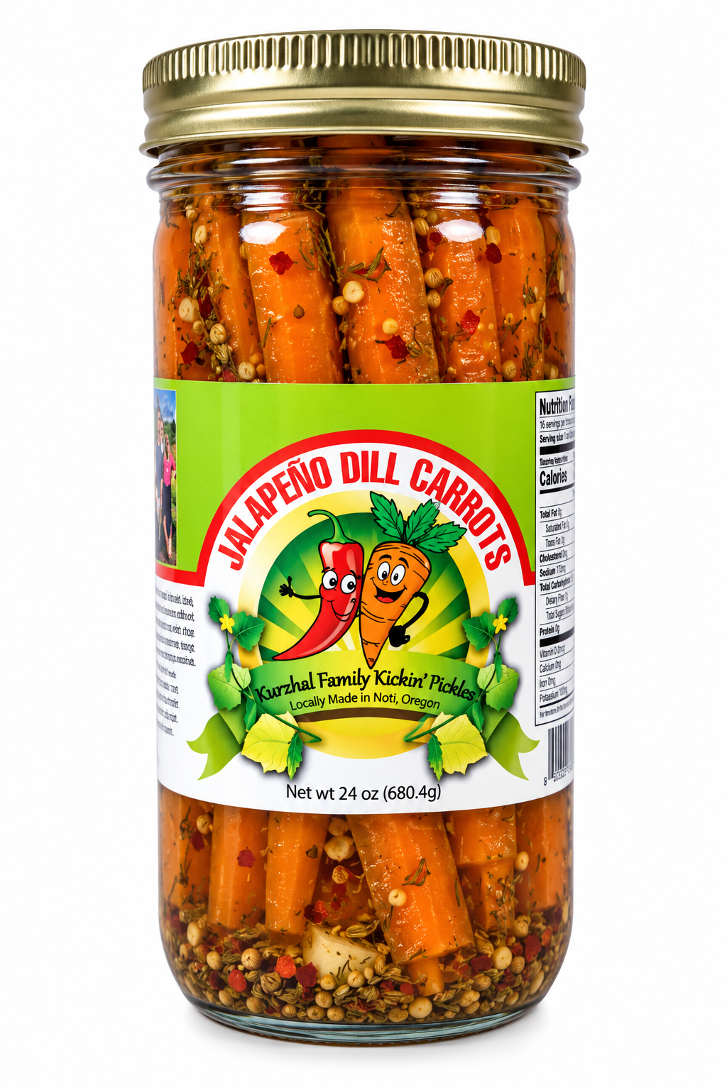 Kickin' Jalapeno Dill Carrots