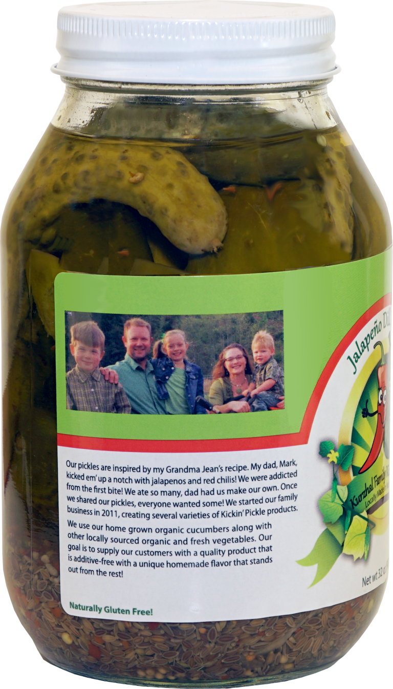 Kickin’ Jalapeno Dill Pickles Kurzhal Family Kickin Pickles