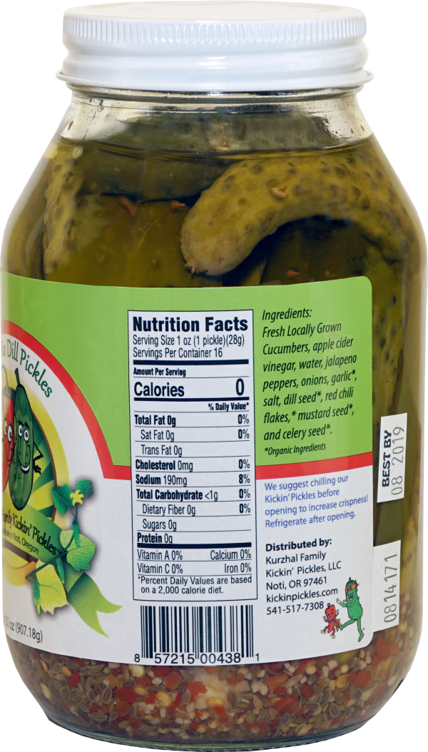 Kickin’ Jalapeno Dill Pickles Kurzhal Family Kickin Pickles