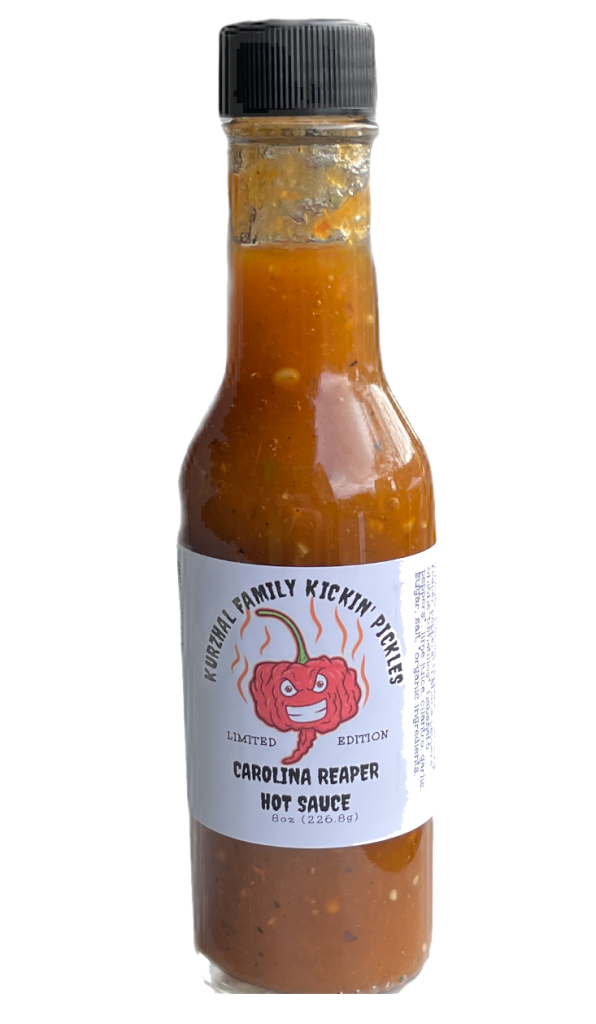 Carolina Reaper Hot Sauce Kurzhal Family Kickin Pickles