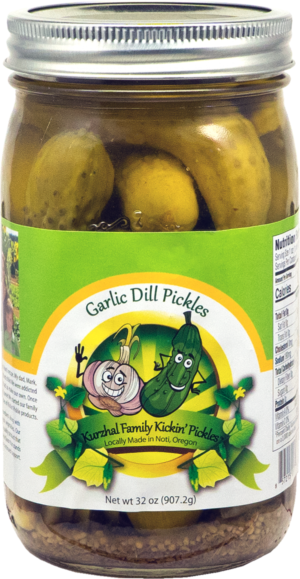 Garlic Dill Pickles Kurzhal Family Kickin Pickles