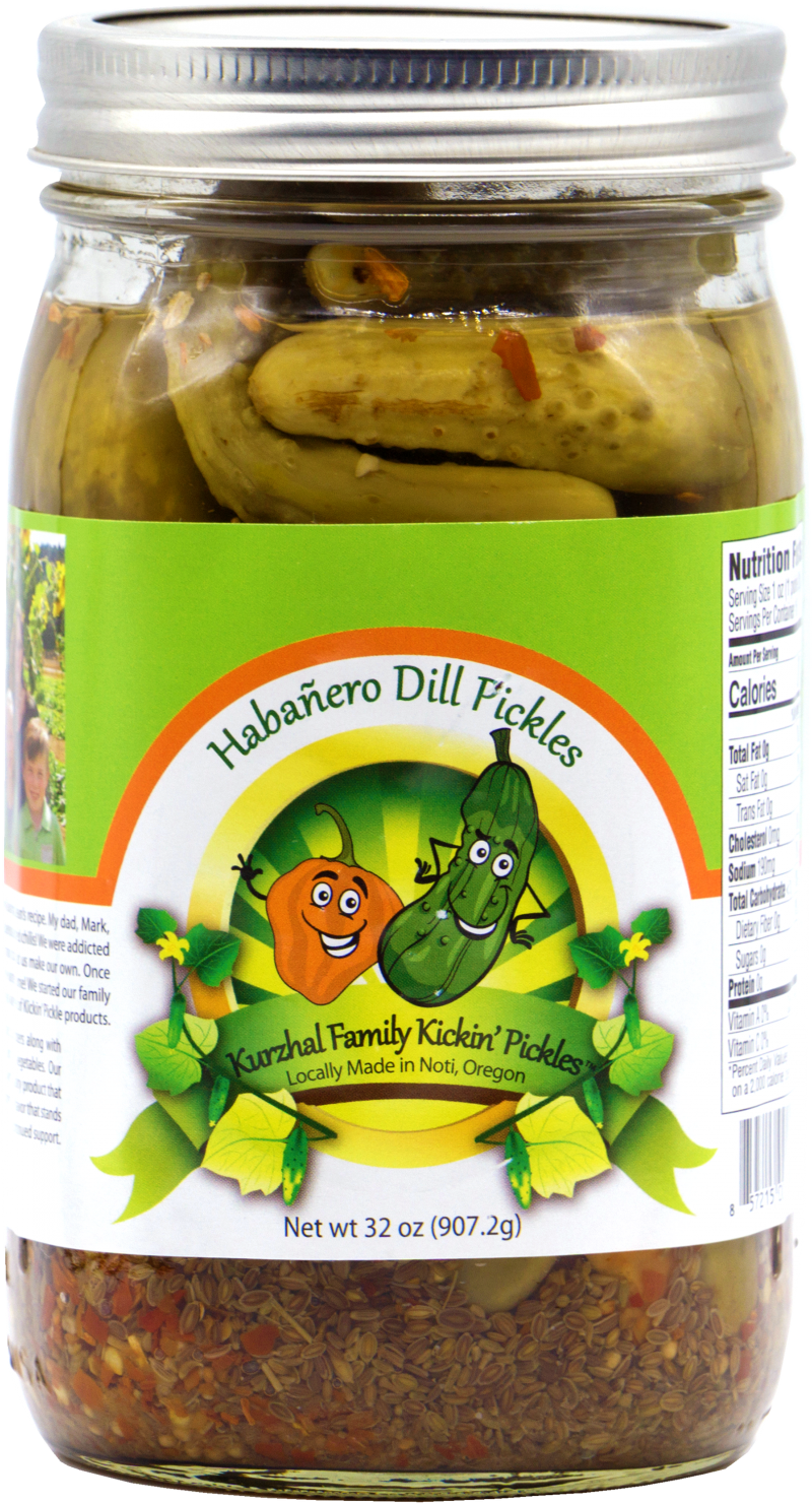 Kickin’ Habanero Dill Pickles Kurzhal Family Kickin Pickles